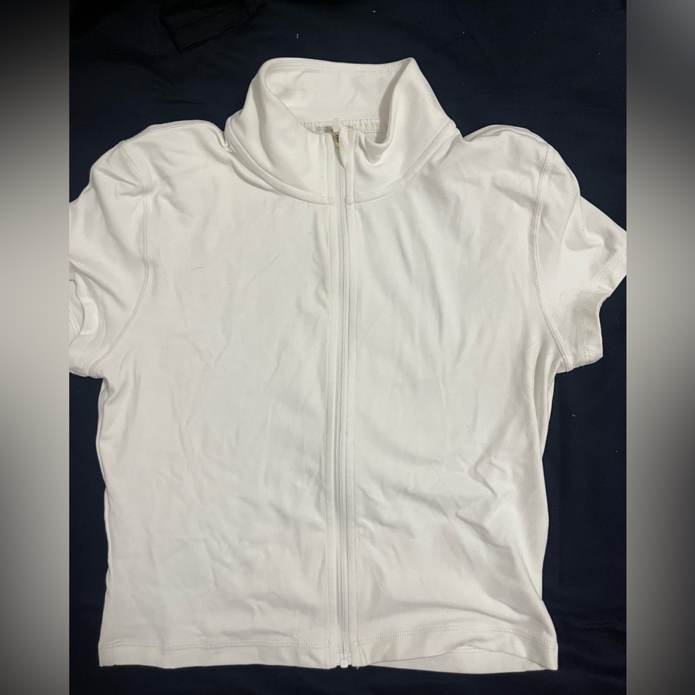 Golden TNA White Zip Top